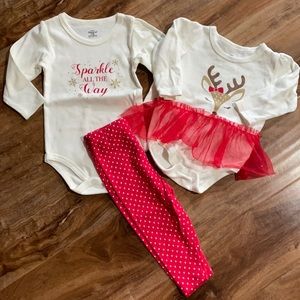 Christmas set  little treasure 6-9 months